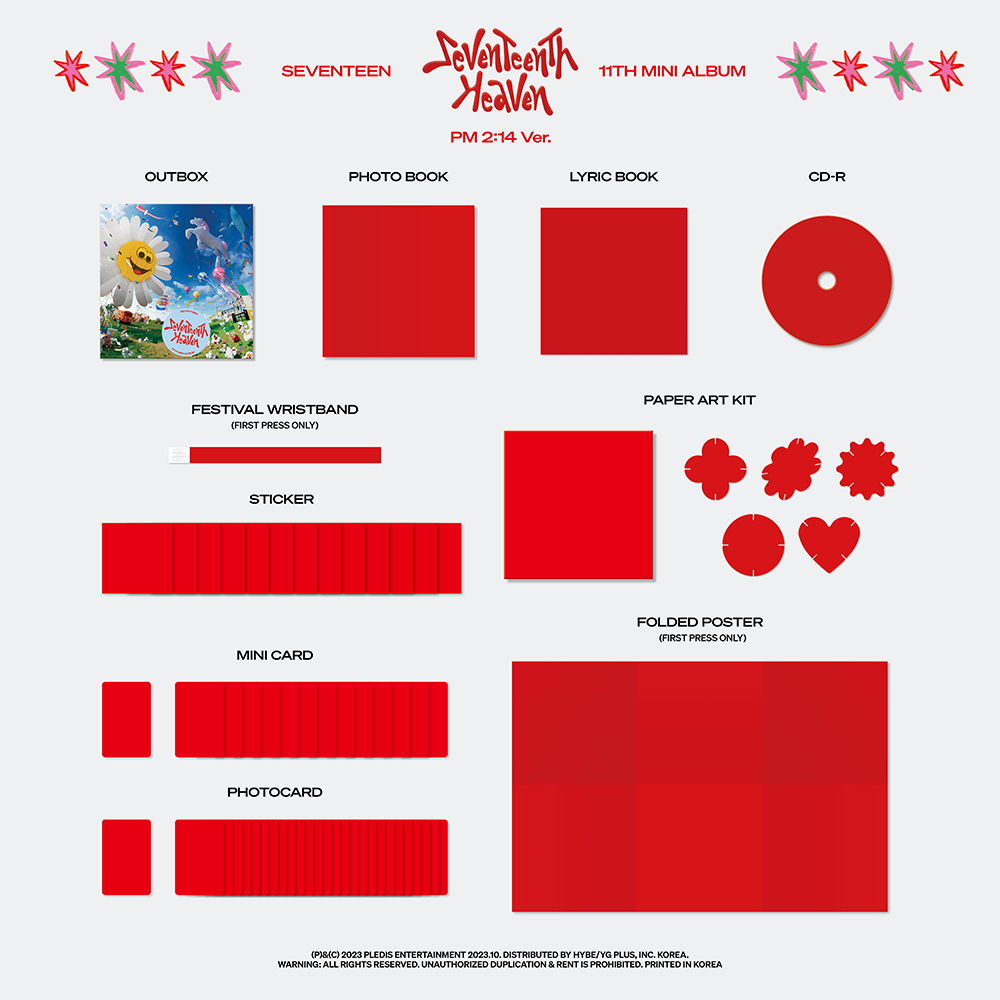 SEVENTEEN 11th Mini Album 'SEVENTEENTH HEAVEN' PM 2:14 Ver SIGNED SEVENTEEN 11th Mini Album 'SEVENTEENTH HEAVEN' PM 2:14 Ver SIGNED
