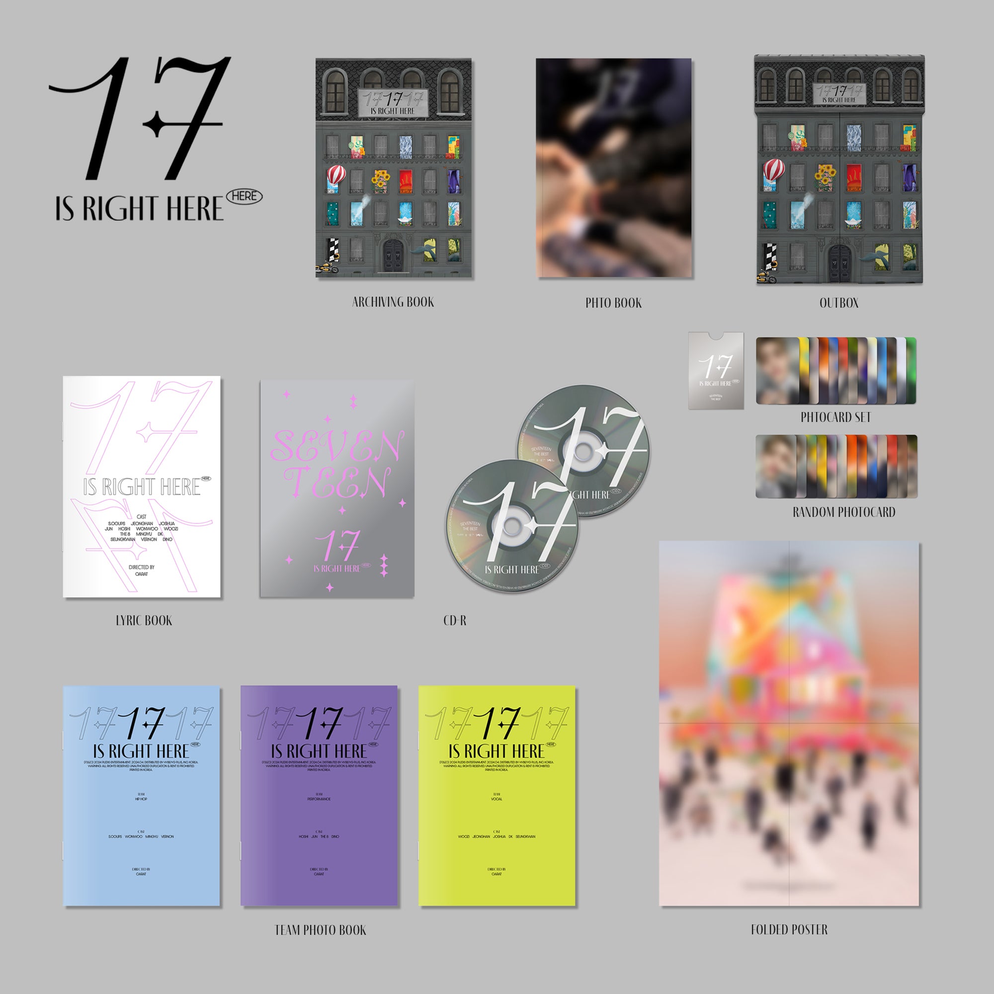 Seventeen Best Album '17 is Right Here' Here Ver. (Signed) - SEVENTEEN 세븐틴 Official Store