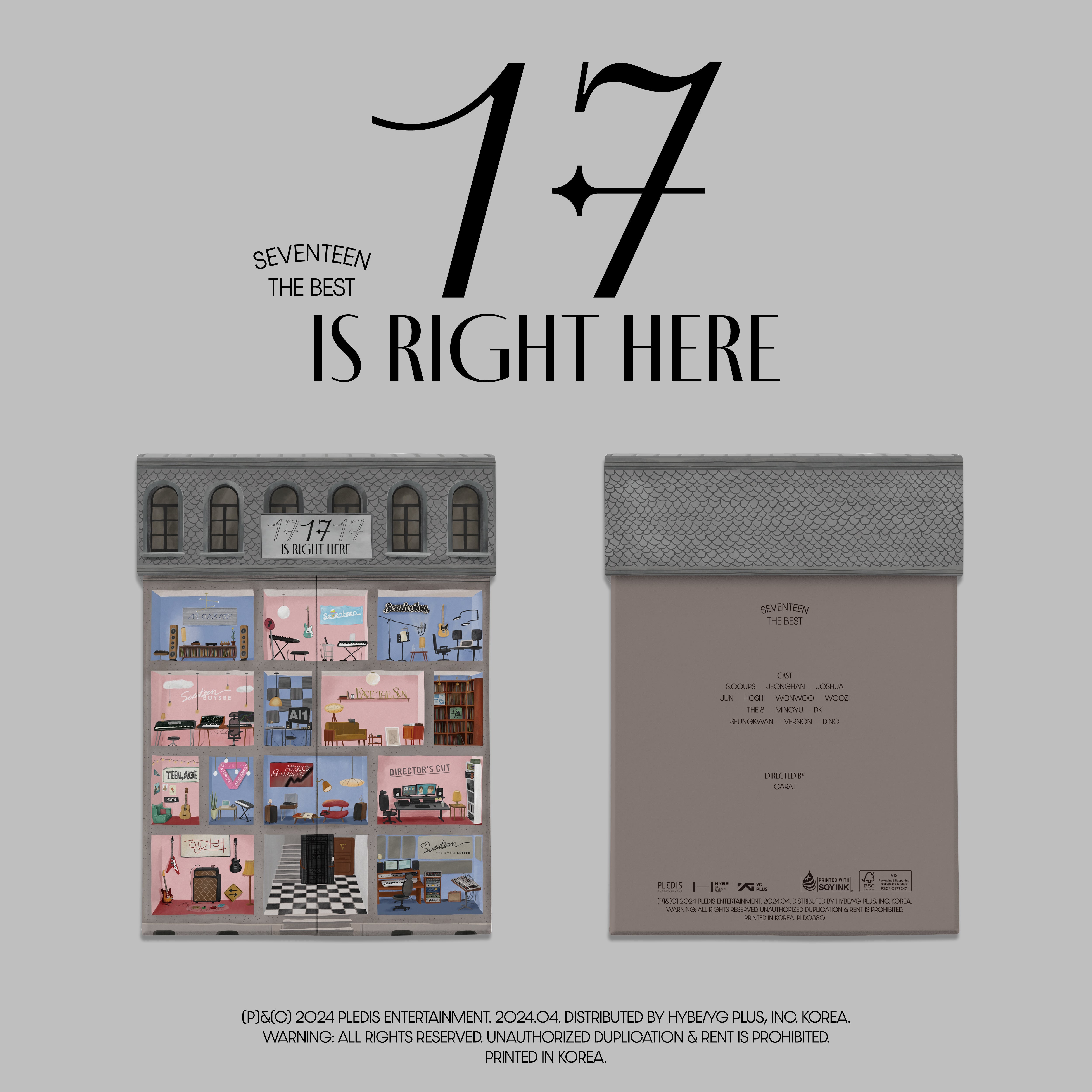 Hear Ver Rpc Seventeen Best Album '17 is Right Here' Hear Ver. (Signed) - SEVENTEEN ...