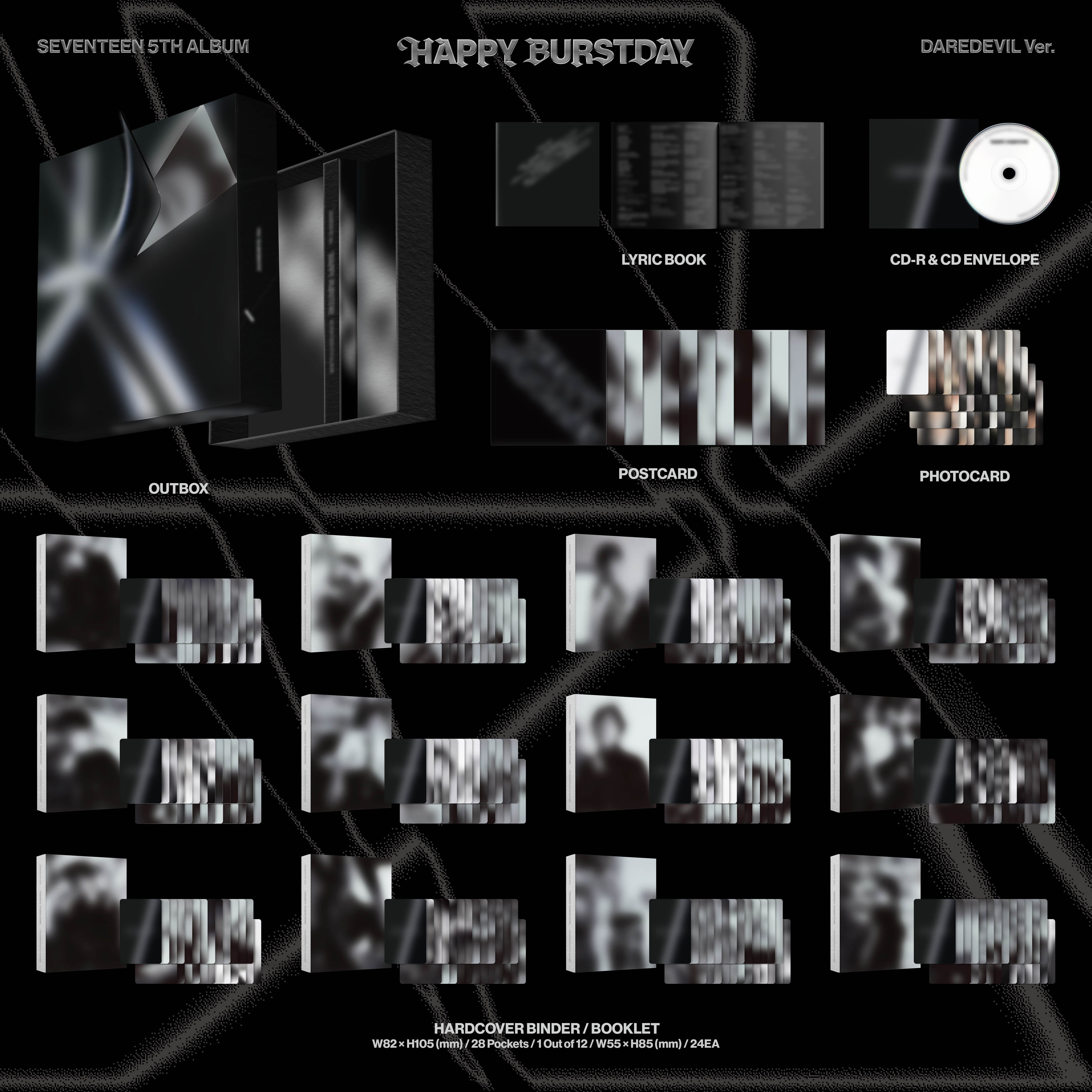 SEVENTEEN 5th Album ‘HAPPY BURSTDAY’ (DAREDEVIL Ver.) blur