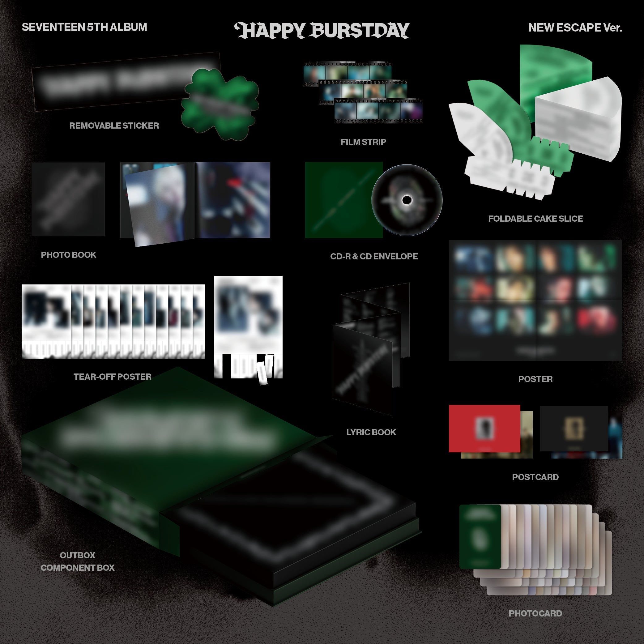 SEVENTEEN 5th Album 'HAPPY BURSTDAY' NEW ESCAPE Ver.