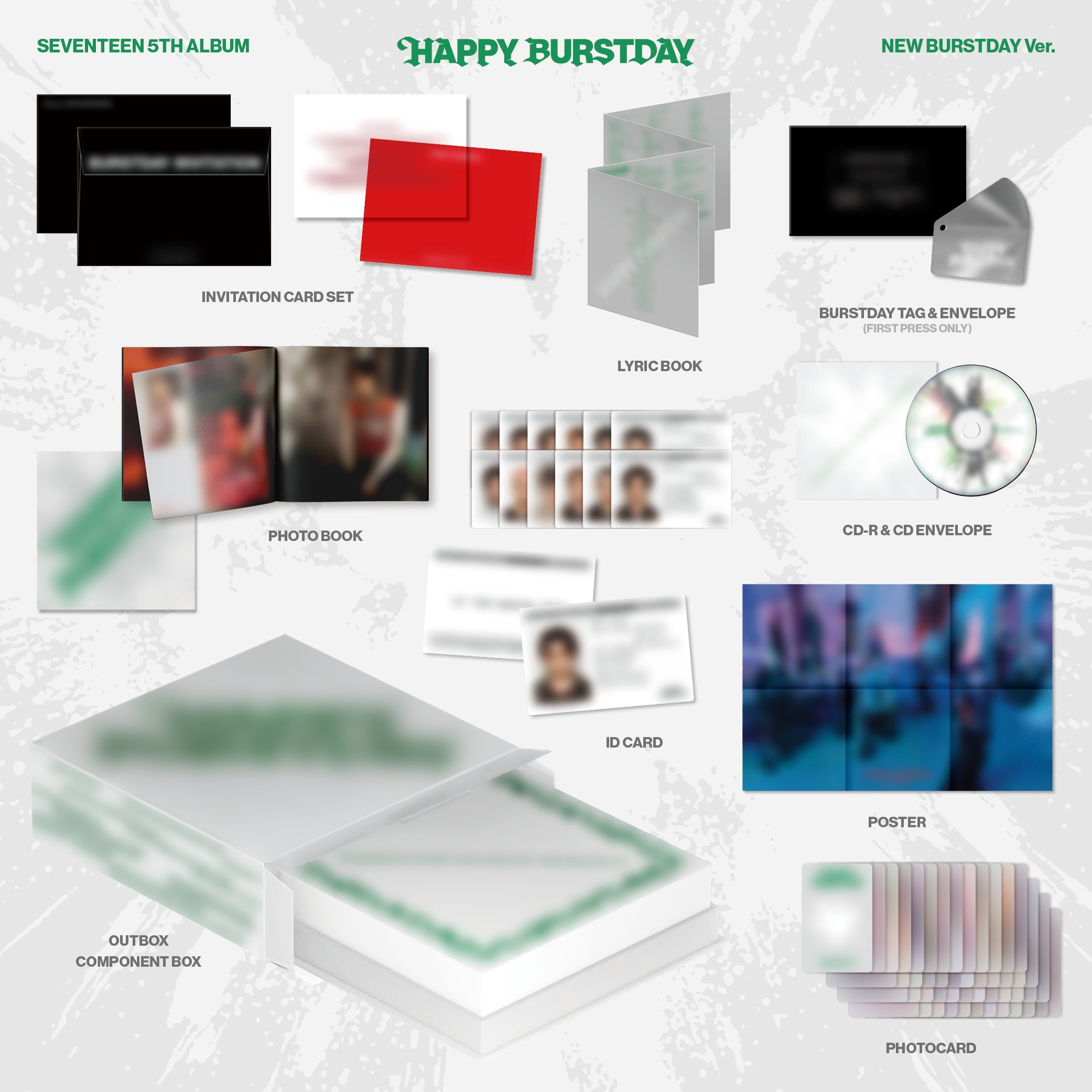 SEVENTEEN 5th Album 'HAPPY BURSTDAY' NEW BUSRTDAY Ver.
